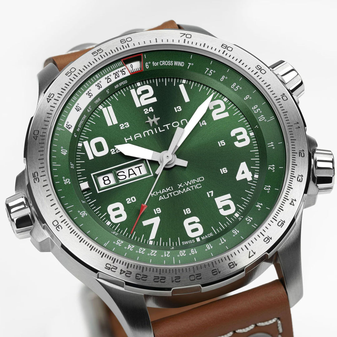 Relógio Hamilton Khaki Aviation X-Wind Day Date Automático 45mm H77735560