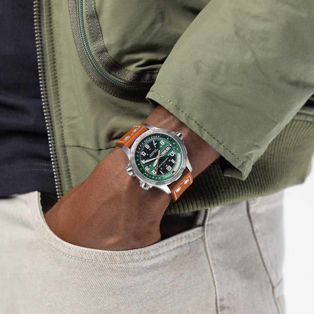 Relógio Hamilton Khaki Aviation X-Wind Day Date Automático 45mm H77735560