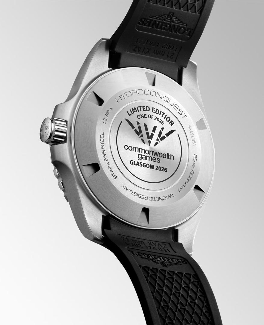 Relógio Longines L3.788.4.09.9 HYDROCONQUEST 2026 COMMONWEALTH GAMES Automático 42mm