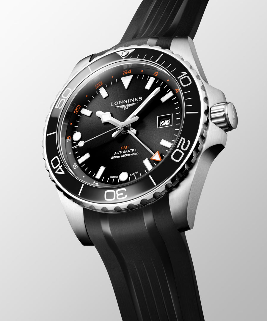 Relógio Longines L3.890.4.56.9 HYDROCONQUEST GMT Automático 43mm