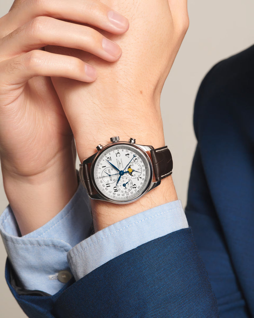 Relógio Longines L2.773.4.78.3 MASTER COLLECTION CHRONO MOONPHASE 42mm
