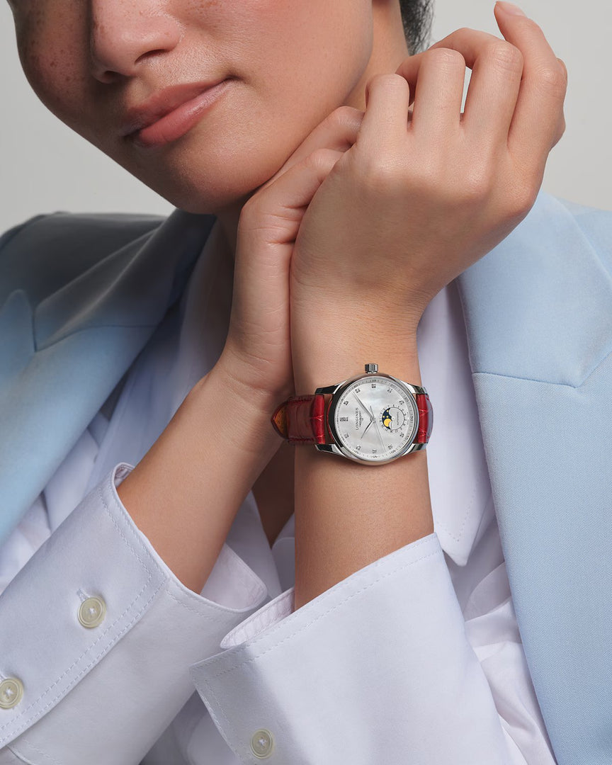 Relógio Feminino LONGINES MASTER COLLECTION MOONPHASE L2.409.4.87.2 Automático 34mm