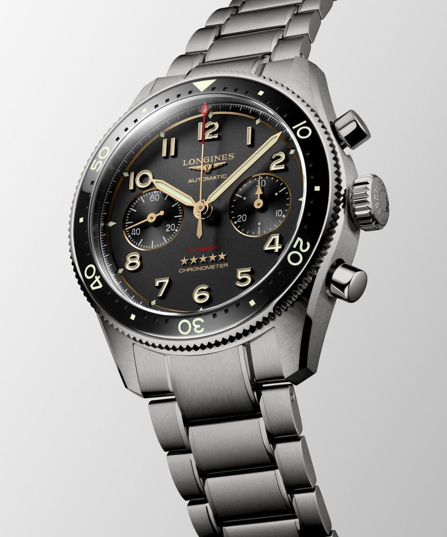 Relógio Longines L3.821.1.53.6 SPIRIT FLYBACK TITANIUM Automático 42mm