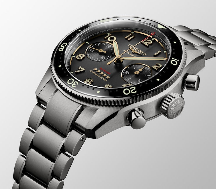 Relógio Longines L3.821.1.53.6 SPIRIT FLYBACK TITANIUM Automático 42mm