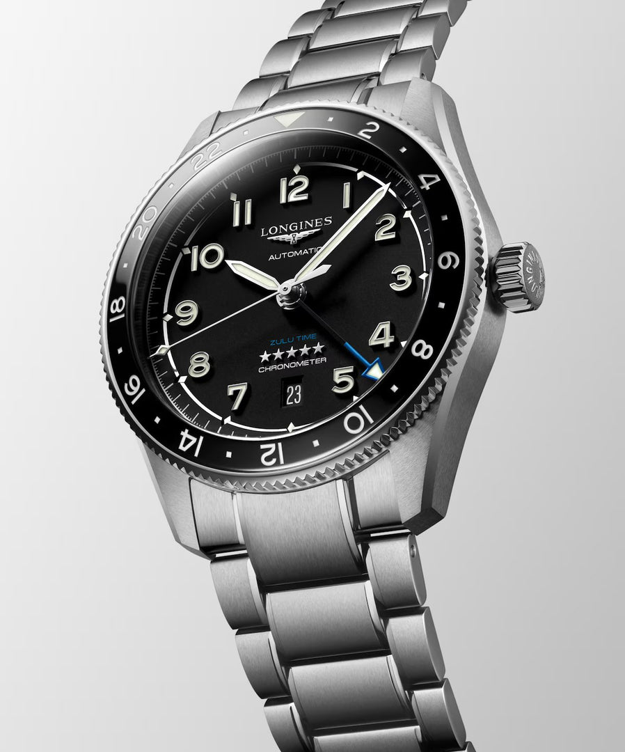 Relógio Longines SPIRIT ZULU TIME L3.812.4.53.6 - Automático 42mm