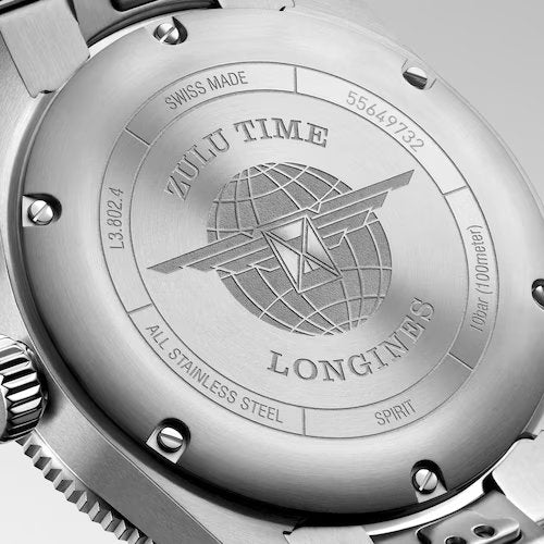 Relógio Longines SPIRIT ZULU TIME L3.802.4.60.6 - Automático 39mm
