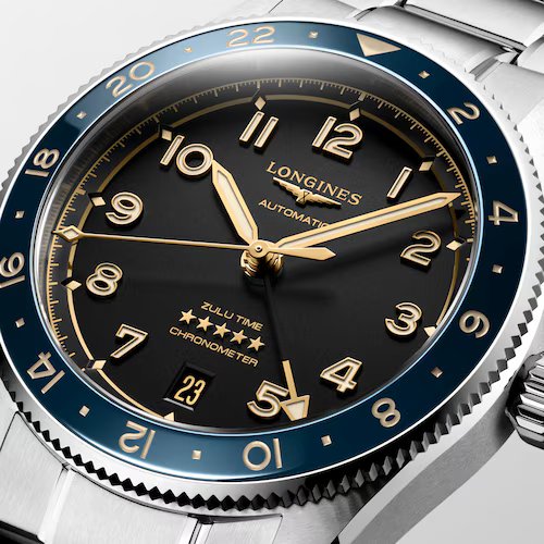 Relógio Longines SPIRIT ZULU TIME L3.802.4.60.6 - Automático 39mm