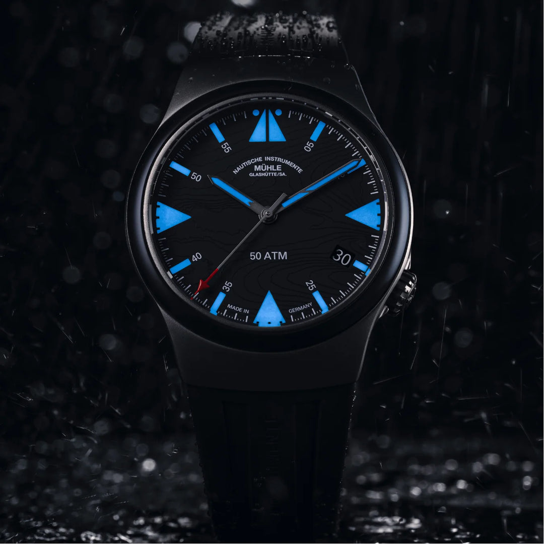 Relógio Mühle-Glashütte M1-51-03-2025-KB. S.A.R. Mission-Timer “160 Years DGzRS” Automático