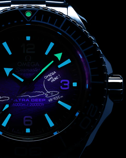 Relógio Omega Seamaster Planet Ocean 6000M 45.5 mm, O‑MEGASTEEL on O‑MEGASTEEL   215.30.46.21.03.002