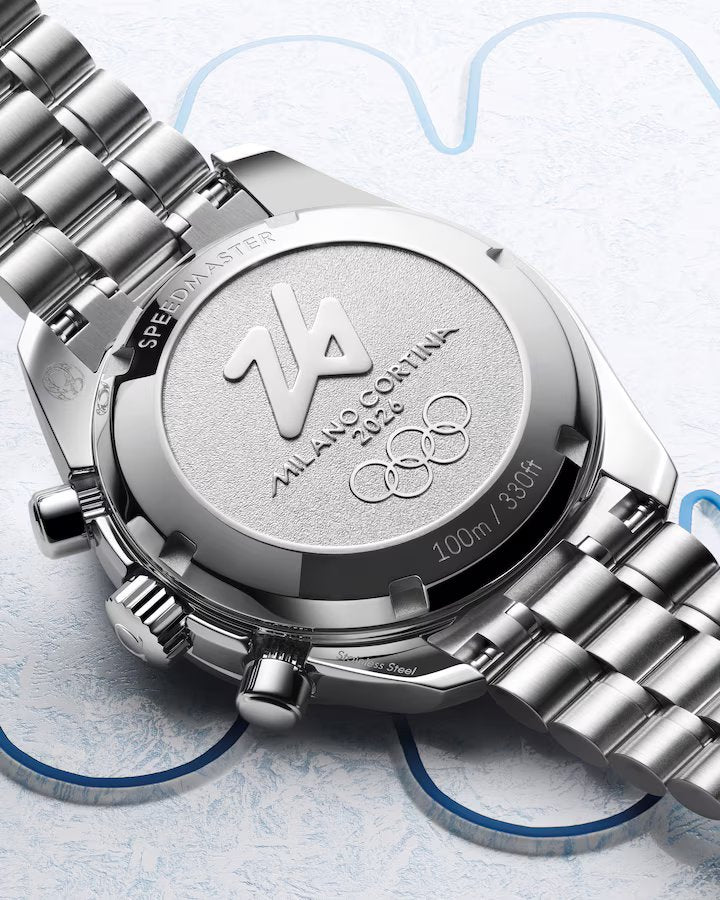 Relógio Omega Speedmaster 38 522.30.38.50.04.001 Milano Cortina 2026 Automático