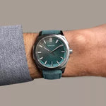 Carregue a imagem no visualizador da Galeria, Relógio Circula Steel sports watch Facet Petrol - Suede Strap FS-SV-PP