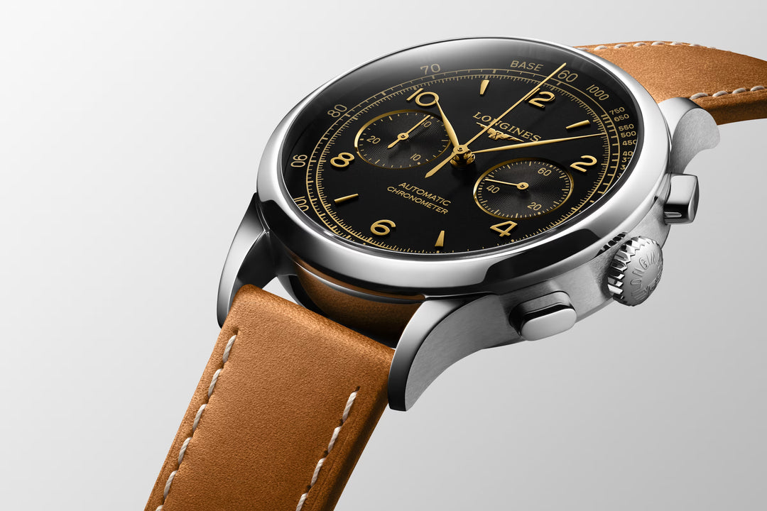 Relógio Longines Record L2.921.4.56.2 - Automático - 40mm