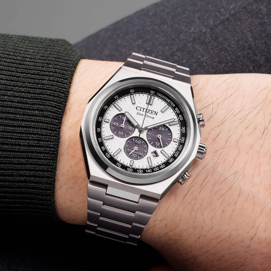 Citizen Forza Chrono Eco-Drive Titânio CA4610-85A