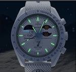 Carregue a imagem no visualizador da Galeria, Omega x Swatch - MISSION TO EARTHPHASE - MOONSHINE GOLD: SO33W701L Cold Moon