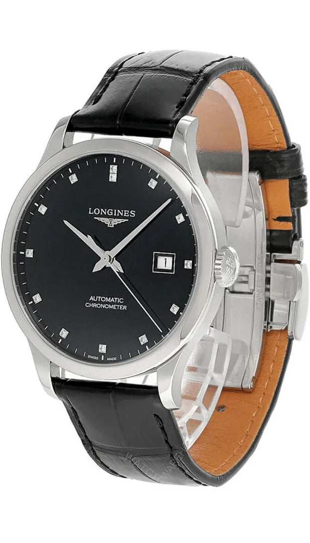 Relógio Longines Record L2.821.4.57.2 - Automático 40mm