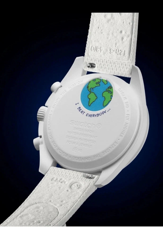 Omega x Swatch - MISSION TO EARTHPHASE - MOONSHINE GOLD: SO33W701L Cold Moon