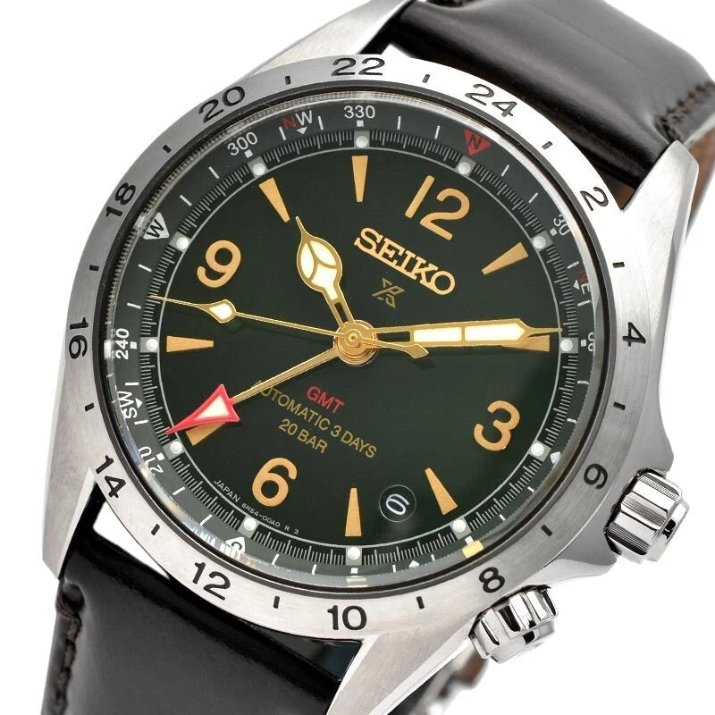 Relógio Seiko SBEJ005 GMT Automático 39.5mm