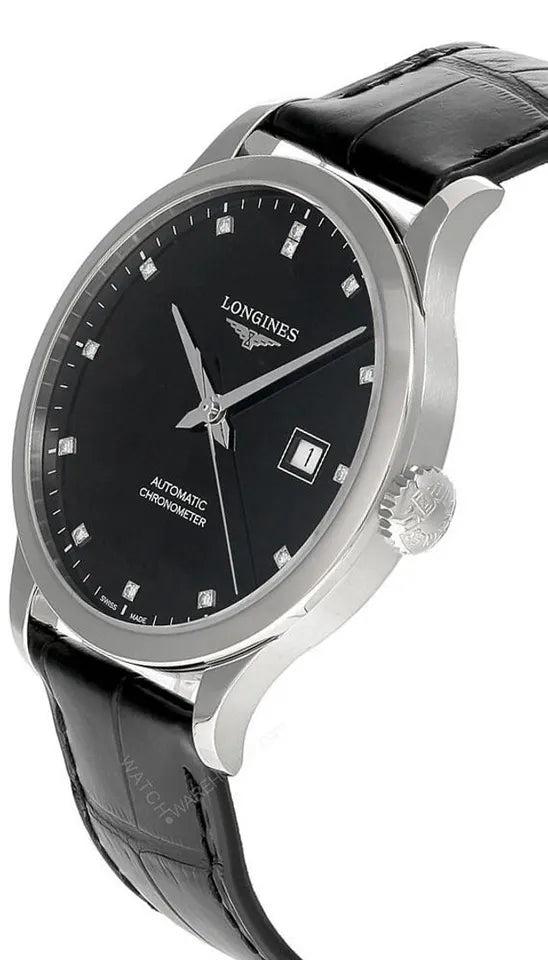 Relógio Longines Record L2.821.4.57.2 - Automático 40mm