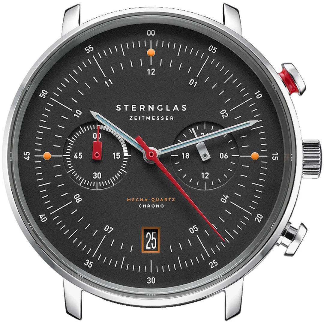 Relógio STERNGLAS S01-HCN03-VI29 Hamburg Chrono 42 mm Mecha-Quartz