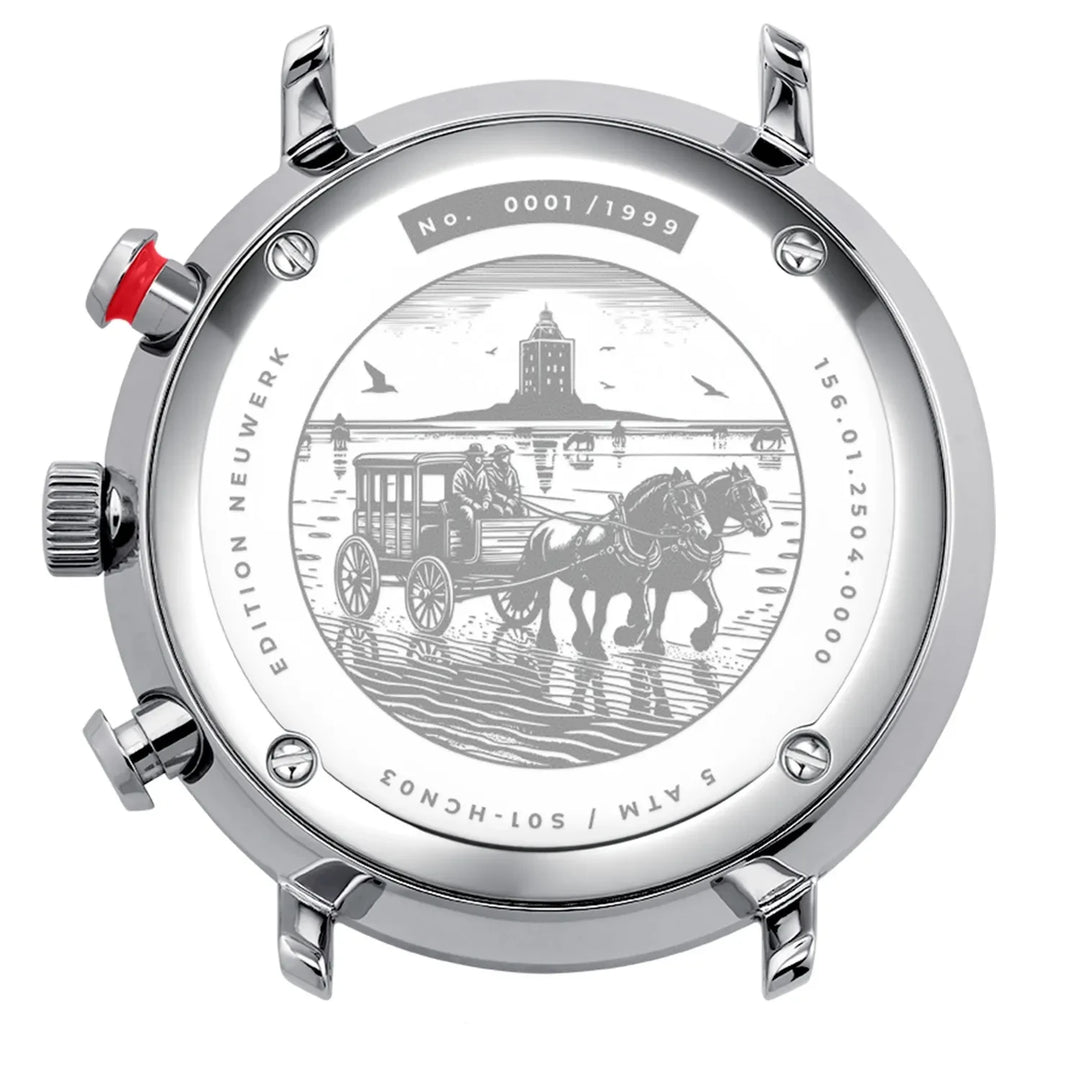 Relógio STERNGLAS S01-HCN03-VI29 Hamburg Chrono 42 mm Mecha-Quartz