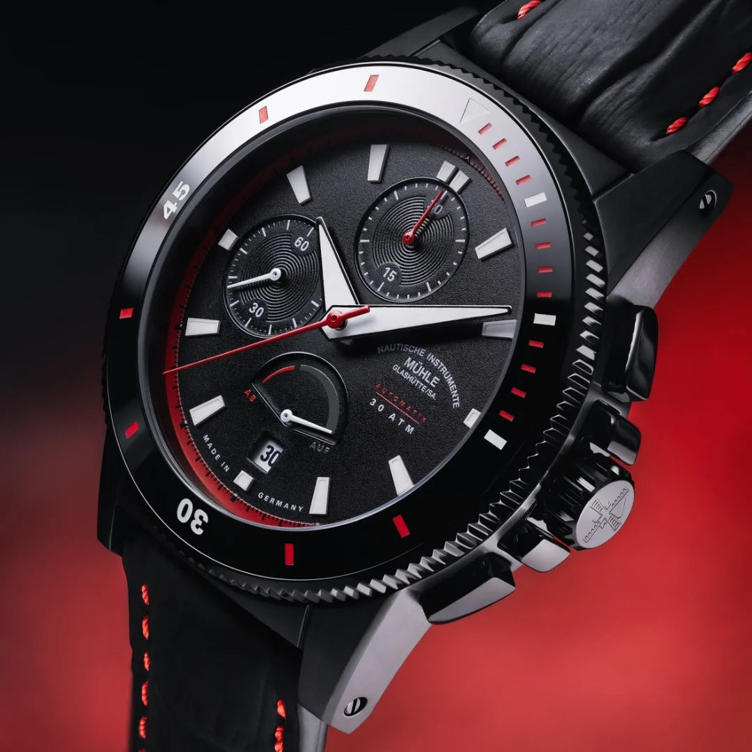 Relógio Mühle-Glashütte M1-52-33-2025 Sportivo Power Chronograph First Edition Automático