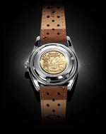 Carregue a imagem no visualizador da Galeria, Relógio Nivada Grenchen SUPER ANTARCTIC 3.6.9 BROWN NO VINTAGE EFFECT - WHITE LUMINOUS 38mm 32040A23