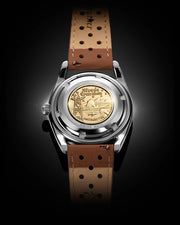Relógio Nivada Grenchen SUPER ANTARCTIC 3.6.9 BROWN NO VINTAGE EFFECT - WHITE LUMINOUS 38mm 32040A23