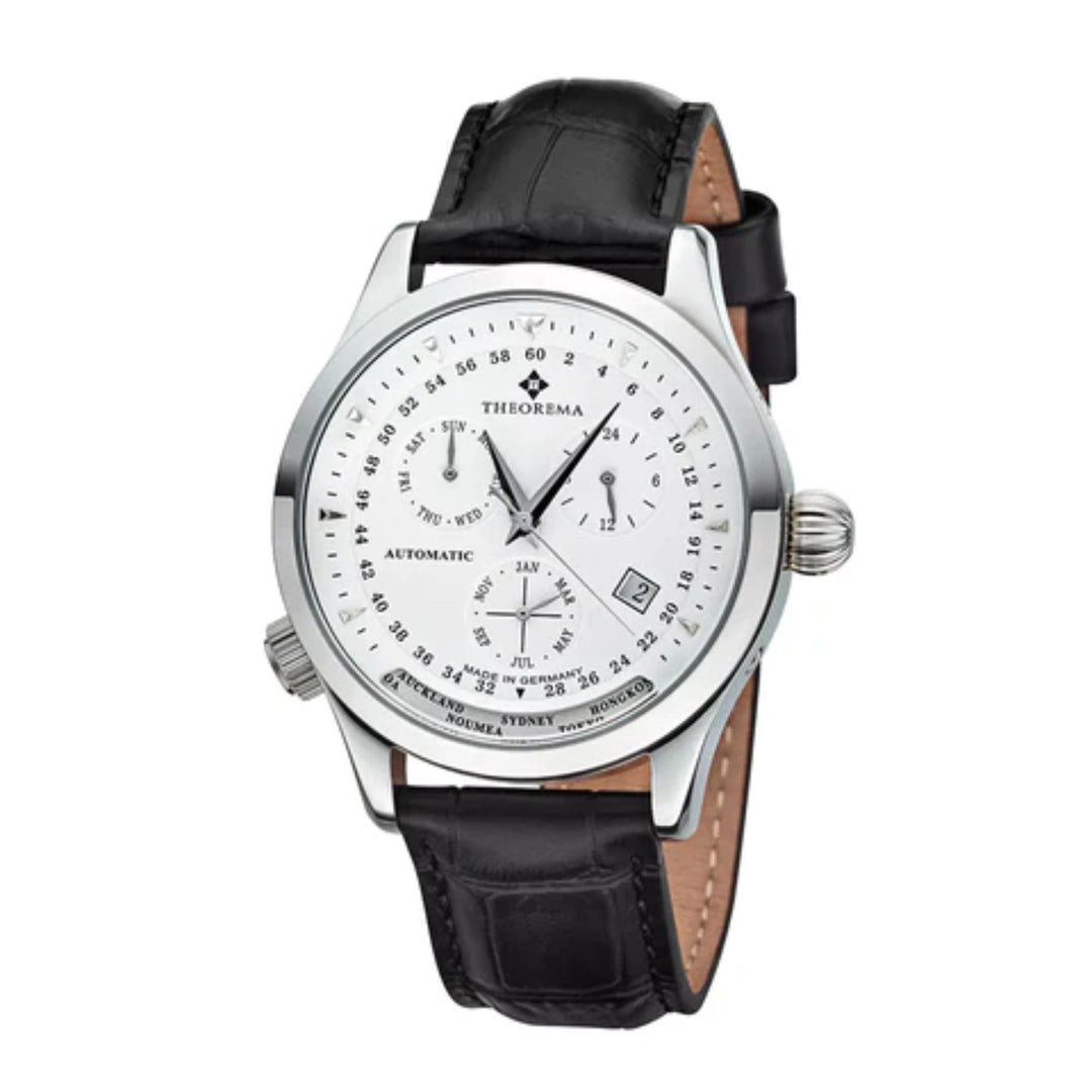 Relógio Tufina PARAGON CALENDAR THEOREMA GM-122-1 SILVER - Automático 43mm