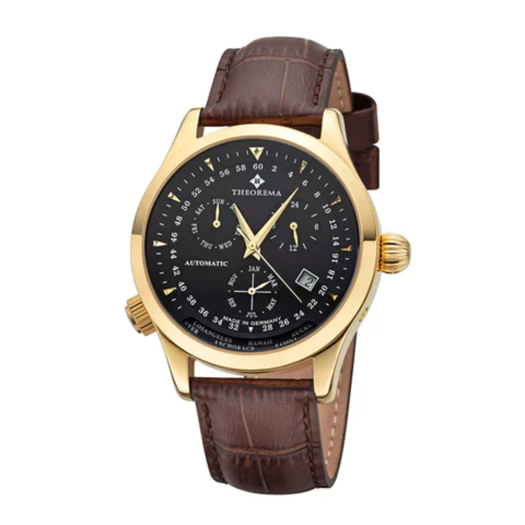 Relógio Tufina PARAGON CALENDAR THEOREMA GM-122-4 GOLD - Automático 43mm