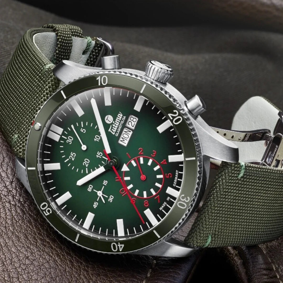 Relógio Tutima Glashütte GRAND FLIEGER AIRPORT CHRONOGRAPH 6407-03 AUTOMÁTICO