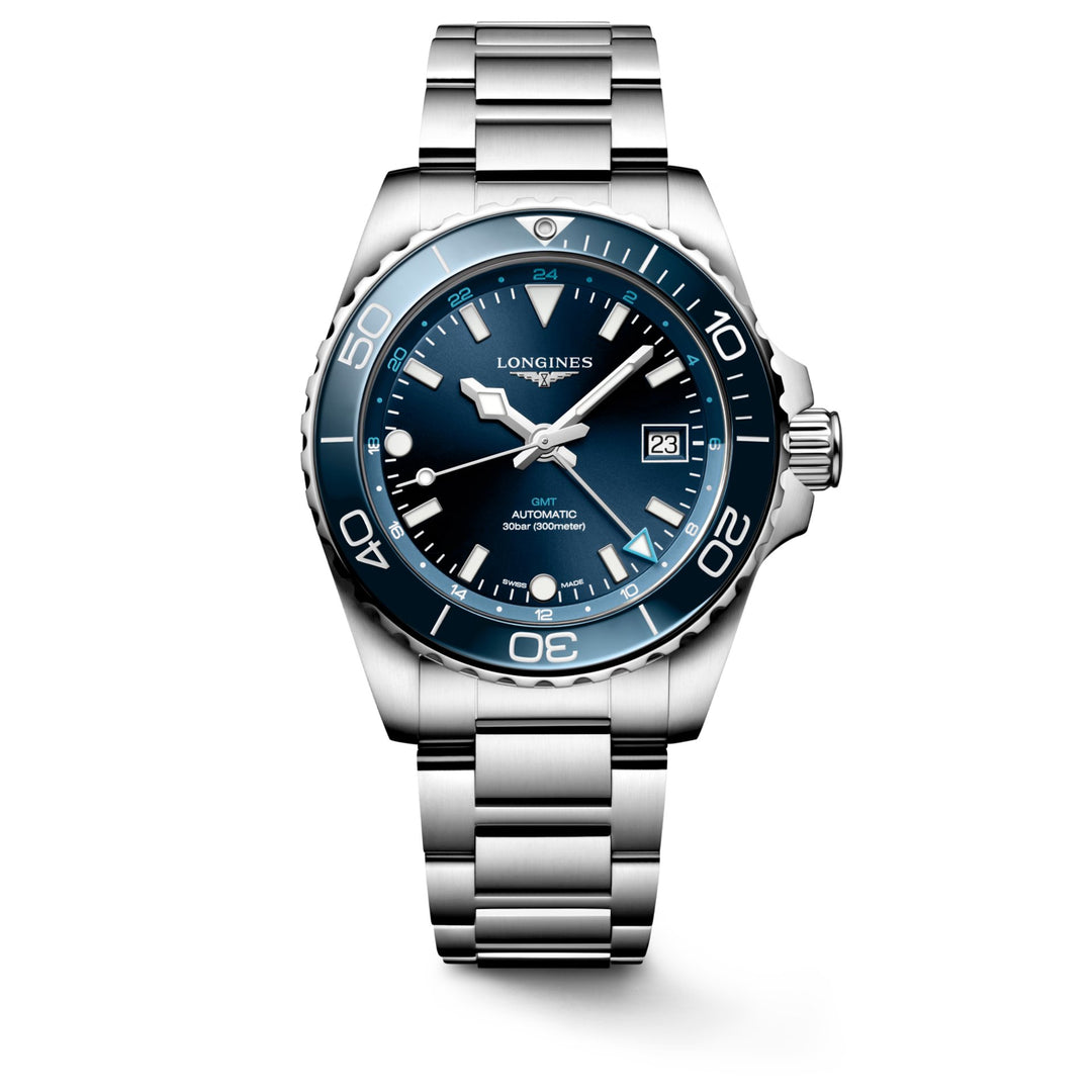 Relógio Longines Hydroconquest GMT L3.790.4.96.6 - Automático 41mm