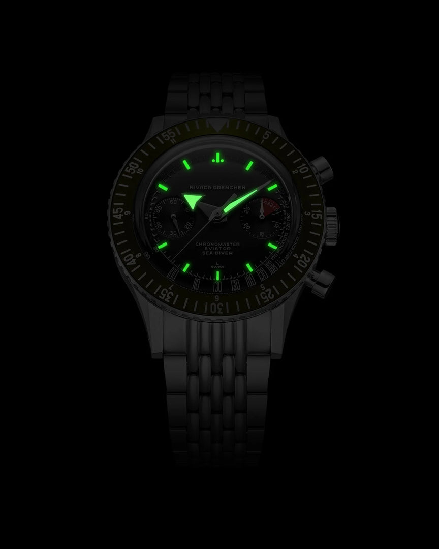 Relógio Nivada WHITE BROAD ARROW INTER.BEZEL 38mm - MANUAL 86007WM03LC