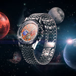 Carregue a imagem no visualizador da Galeria, Relógio Swan &amp; Edgar World Timer Mechanical Quartz Orange