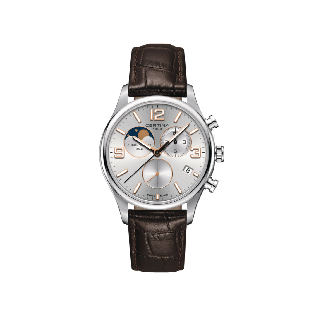 Relógio Certina DS 8 Moon Phase C0334601603700 - Quartzo - 42mm - Pendulum Relojoaria